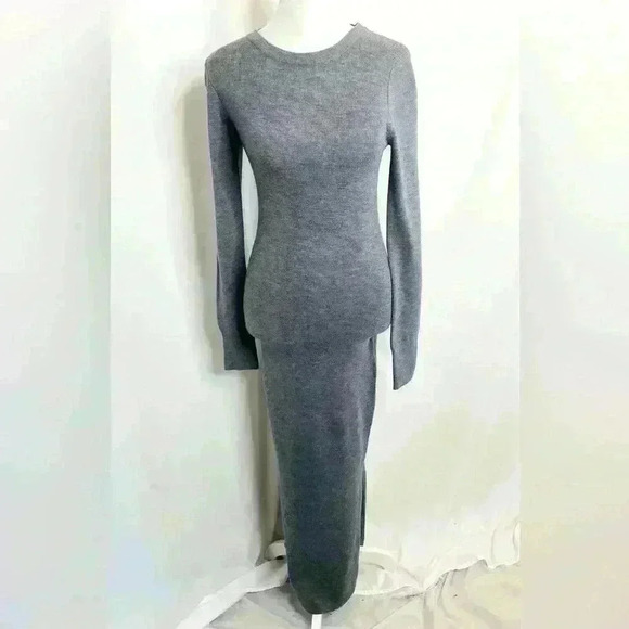 French Connection SWEETER SWEATER BODYCON MIDI DRESS - Picture 2 of 10